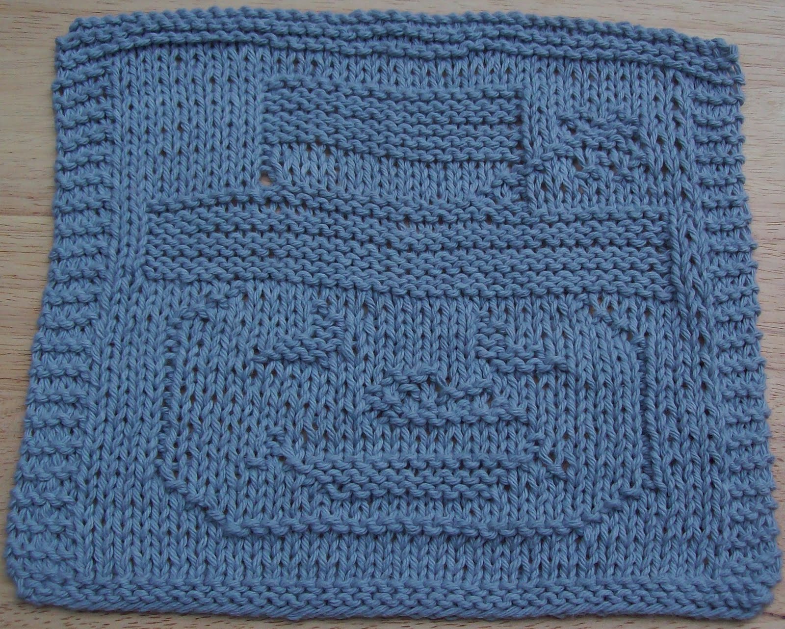 Digknitty Designs Snowman Face Too Knit Dishcloth Pattern