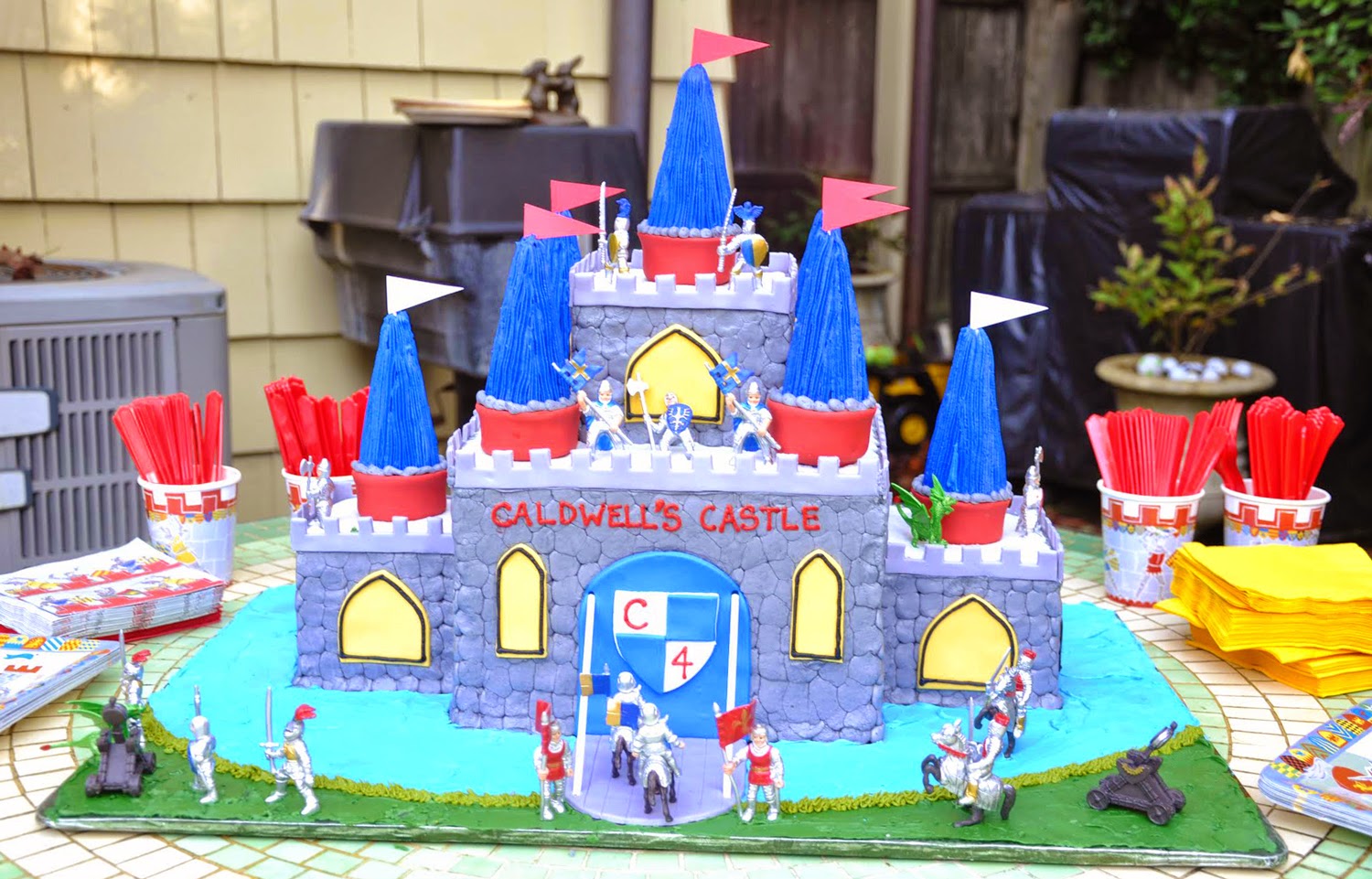 Knight Birthday Party Cake