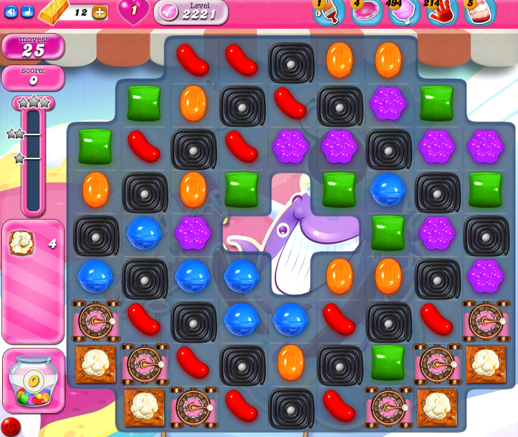 Candy Crush Saga level 2221 Candy Crush Saga level 2221