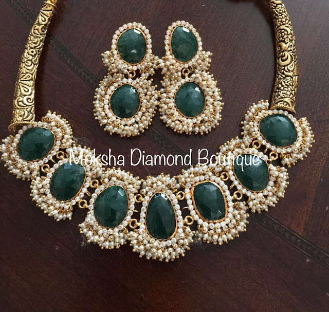 Emerald Necklaces by Moksha Diamonds
