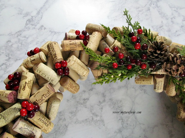 How to make a Christmas Wine Cork Wreath today