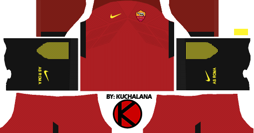 Baru, AS Roma Kits 2017/2018 - Dream League Soccer