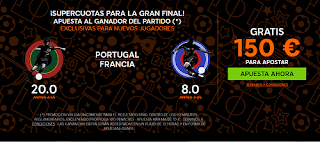 888sport bienvenida 150 euros + supercuota 20 o 8 gana Portugal o Francia 10 julio 888sport bienvenida 150 euros + supercuota 20 o 8 gana Portugal o Francia 10 julio