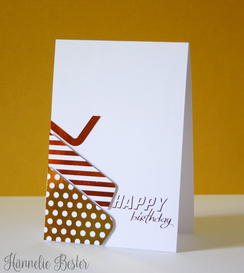 Decofoil happy birthday card
