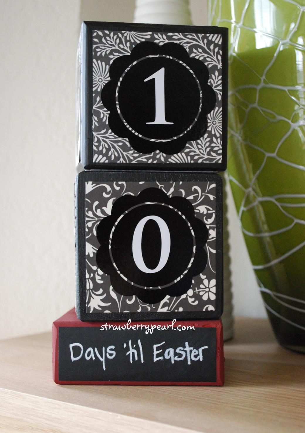 strawberrypearl studios Countdown Blocks with Chalkboard
