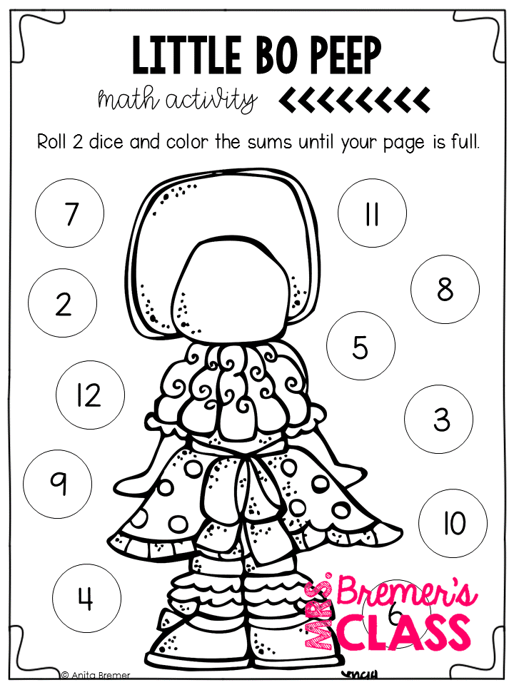 Kindergarten Nursery Rhymes Printables