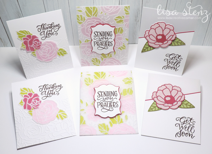 Lisa’s Creative Corner: August Project Kit - Vellum Embossed Roses Card Kit