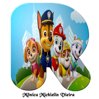 Paw Patrol Letters. Letras de Paw Patrol