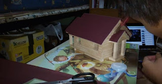 Cara Membuat Miniatur Rumah Dari Stik Es Krim Cara Membuat Miniatur Rumah Dari Stik Es Krim