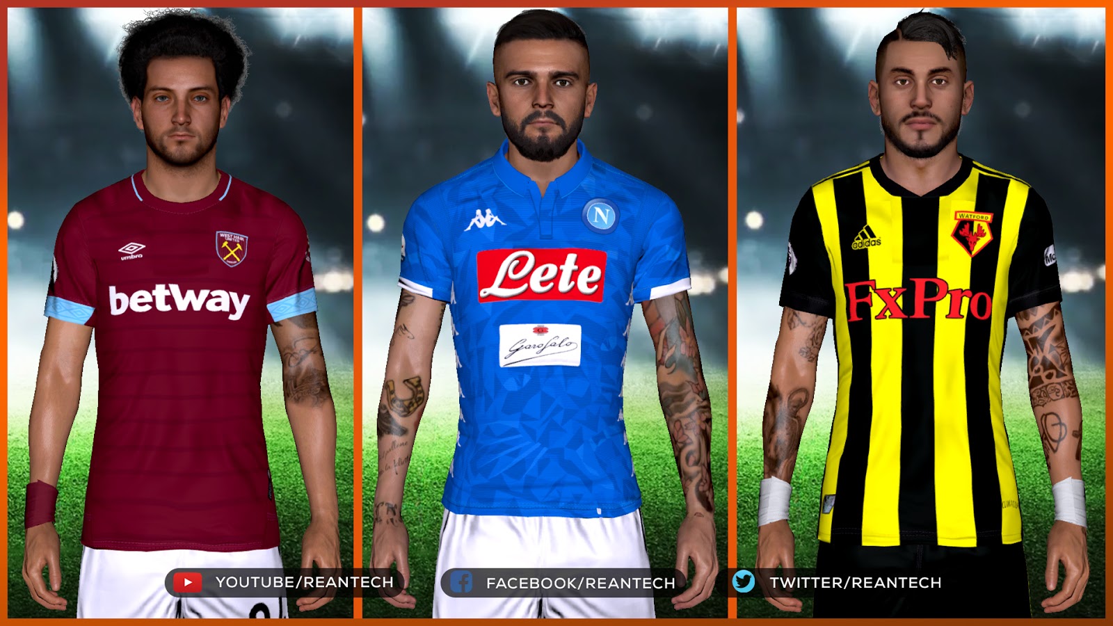 Pes 2017 New Face Tattoo Update For Rt Tattoo Repack By Rean Tech Soccerfandom Com Free Pes Patch And Fifa Updates