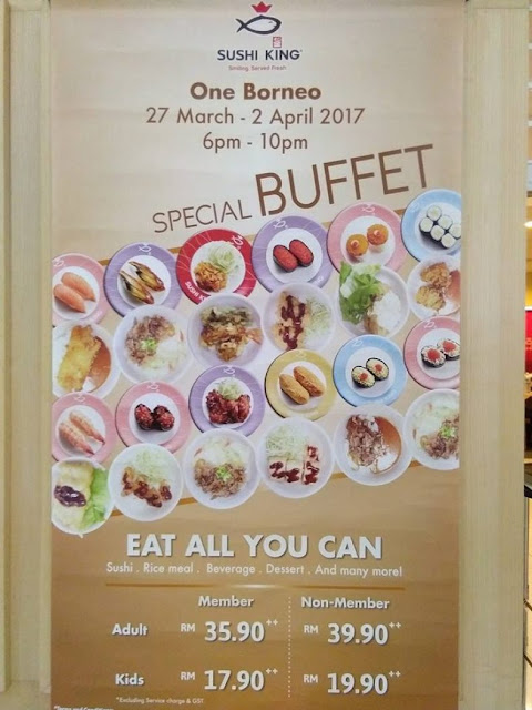 Sushi King Special Dinner Buffet Member Adult RM35.90/Kid ...