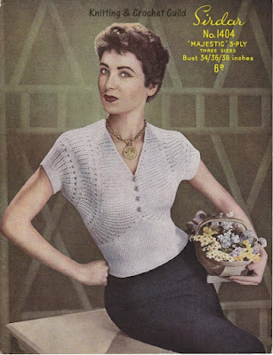1950s vintage knitting pattern; Sirdar