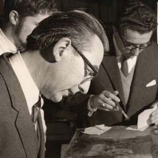 Baldini examines some of the restoration work