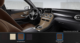 Màu nội thất Mercedes GLC 250 4MATIC 2019 Nội thất Mercedes GLC 250 4MATIC 2019 màu Nâu Saddle 234