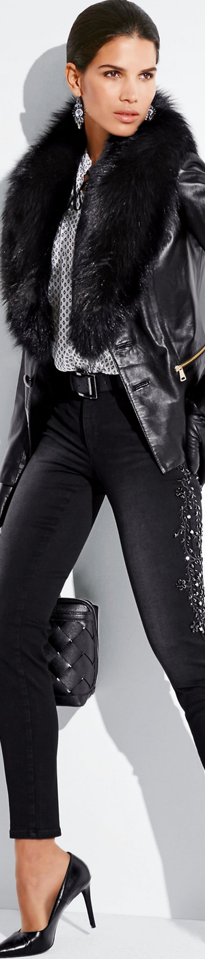Madeleine Black Leather Jacket