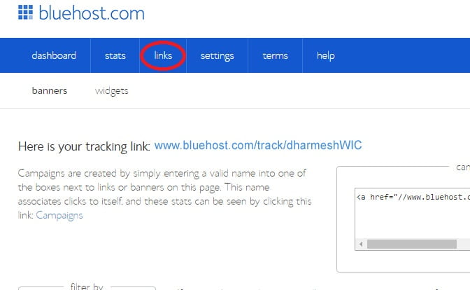Ab ham Affiliate Link kaise prapt kare Bluehost Affiliate Link prapt kare