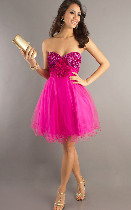LAYERED HAIRSTYLES: GREAT AND BEAUTIFUL: PINK PROM DRESSES ARE POPULAR ...