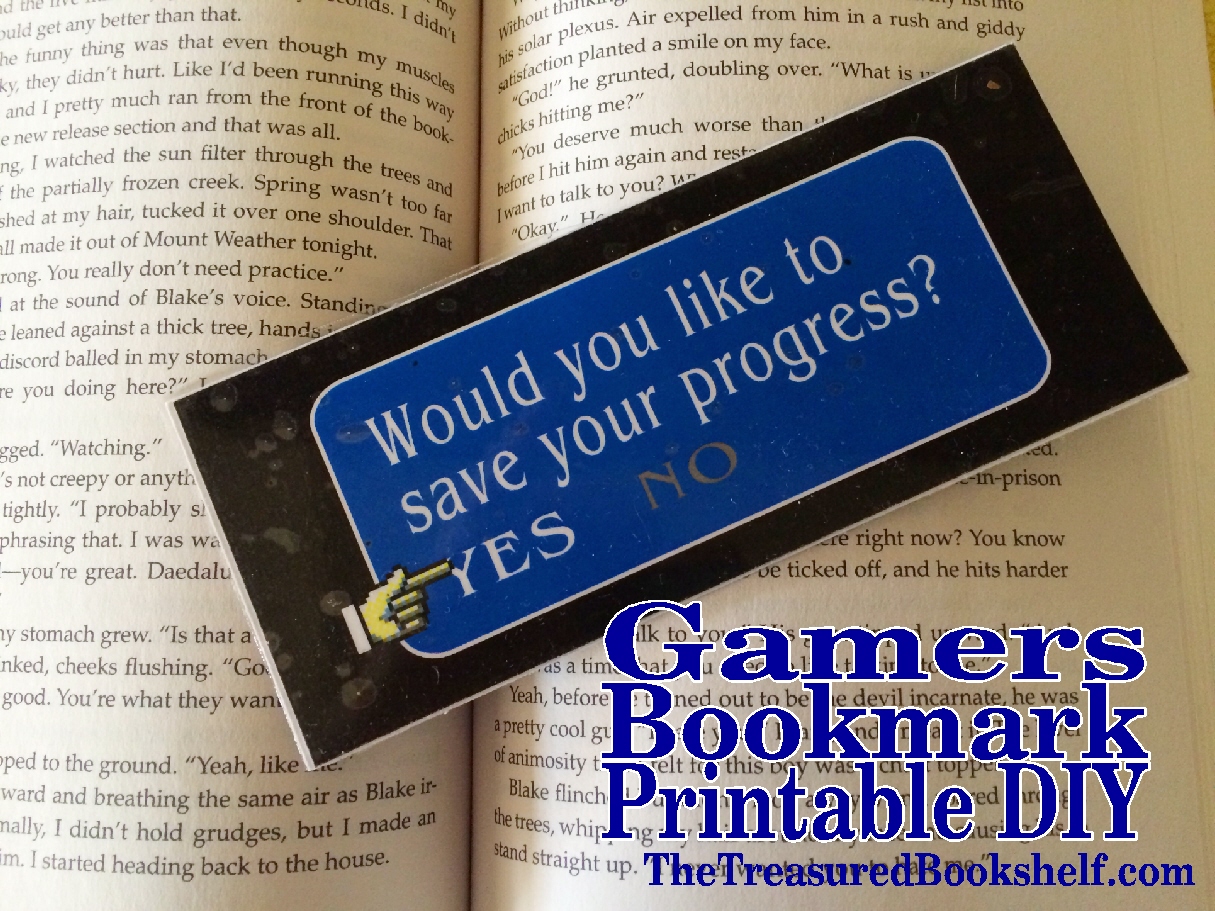 TheTreasuredBookshelf Gamers Bookmark Printable