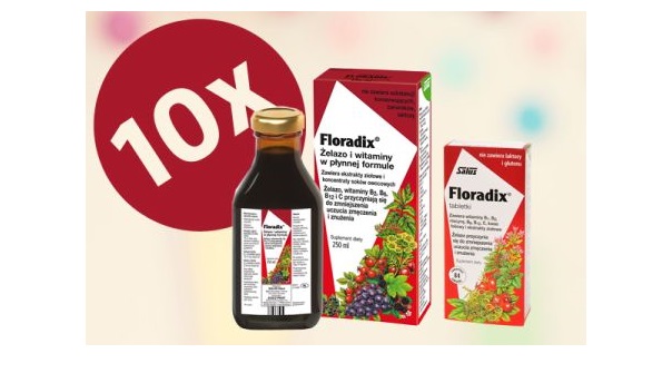 Wygraj zestaw Floradix żelazo i witaminy + Floradix tabletki Konkurs