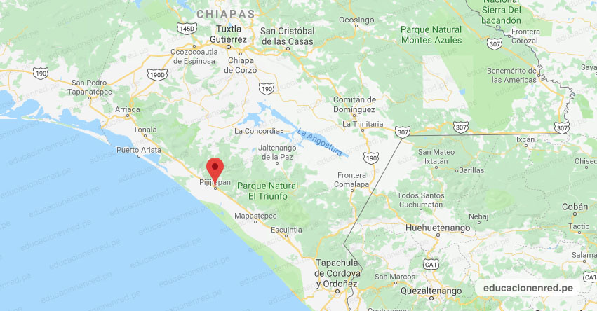 Temblor en México de Magnitud 4.1 (Hoy Domingo 03 Mayo 2020) Sismo - Epicentro - Pijijiapan - Chiapas - CHIS. - SSN - www.ssn.unam.mx
