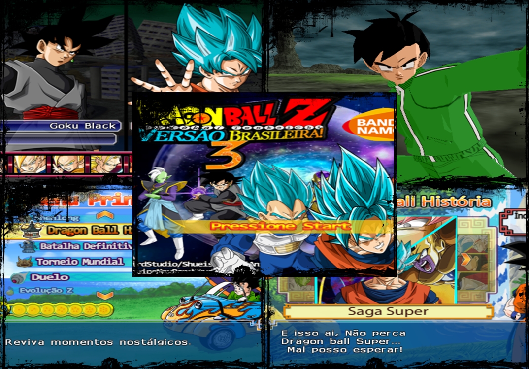 Emularoms: Dragon ball Z budokai tenkaichi 3 Versão Brasileir