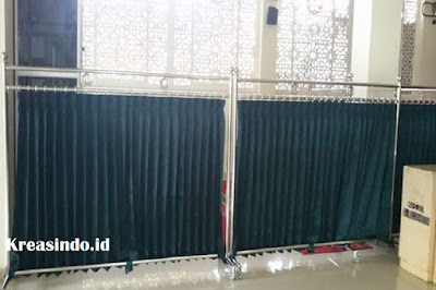Jasa Pembuatan Hijab Masjid atau Pembatas Sholat Stainless di Seluruh Lampung