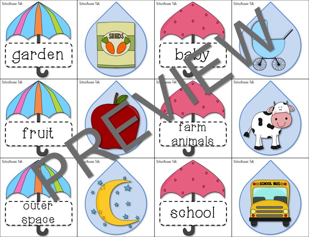 Schoolhouse Talk! Umbrella Categories