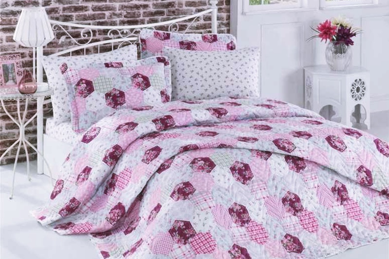 Çift Kişilik Yatak Örtüsü RENKLİ NOKTA