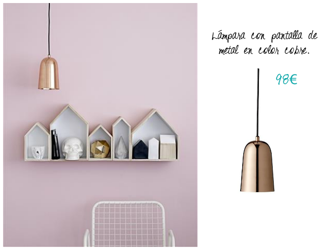 Lámpara cobre diseño original