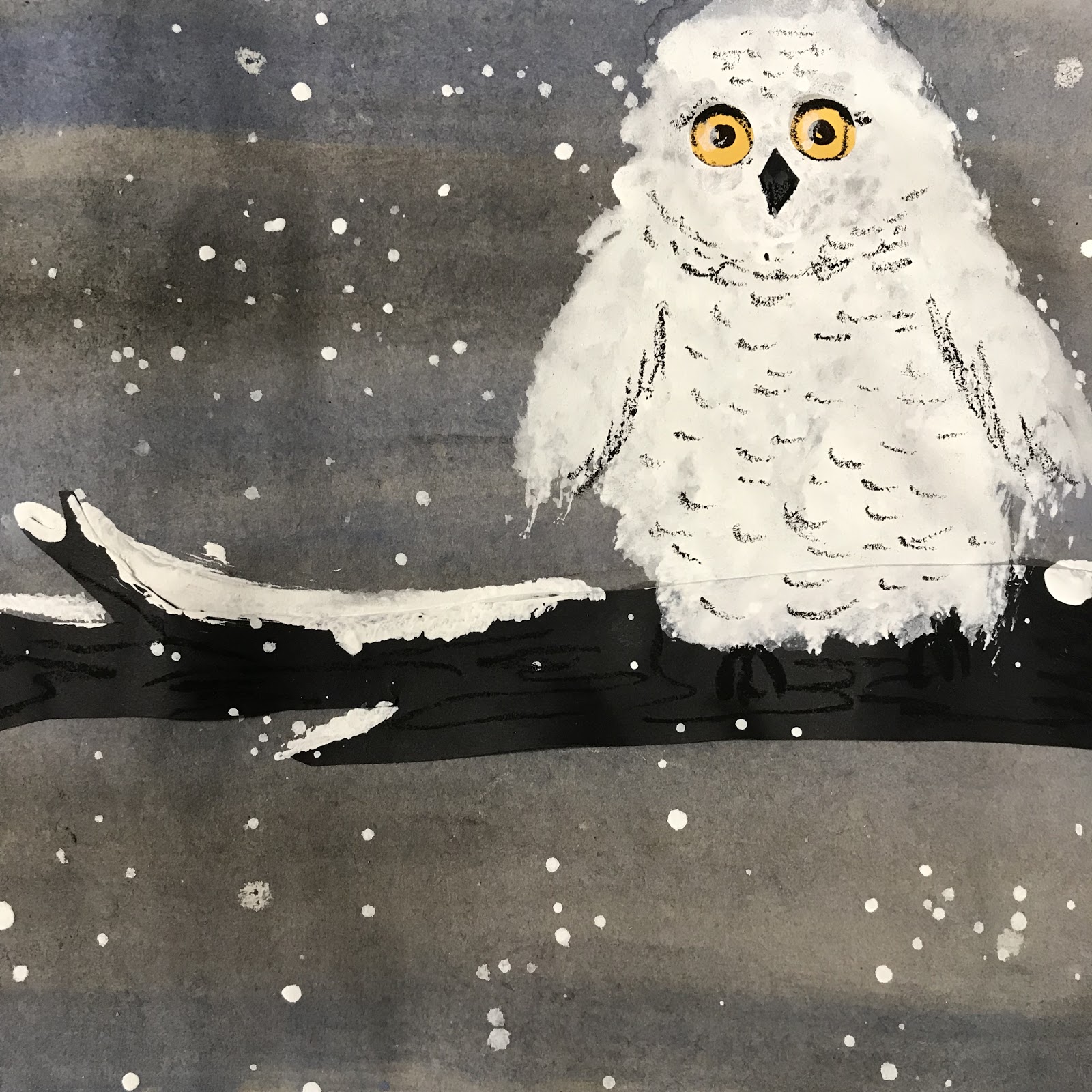Snowy Owl Painting