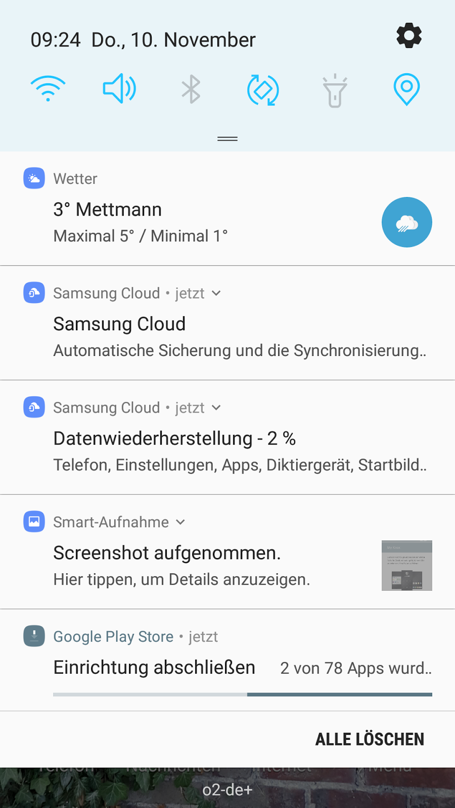 Samsung Galaxy S7Edge with Android 7.0 Nougat