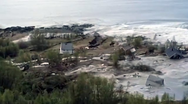 Powerful Landslide in Norway; Many Houses Were Wiped Out