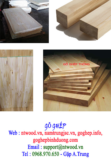 gỗ thông ghép