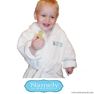 Prince George Personalized Design - Namely Newborns Bathrobe