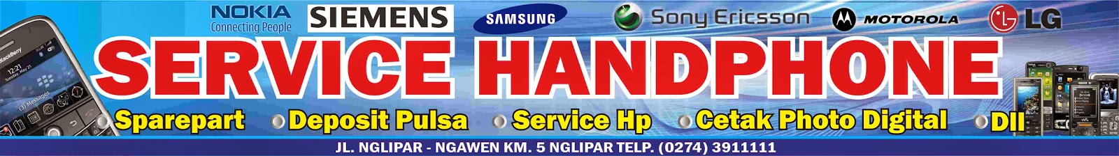 DESAIN SPANDUK SERVICE HP file Cdr Djago Desain