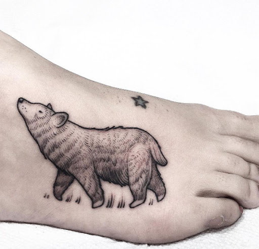 Este blackwork urso