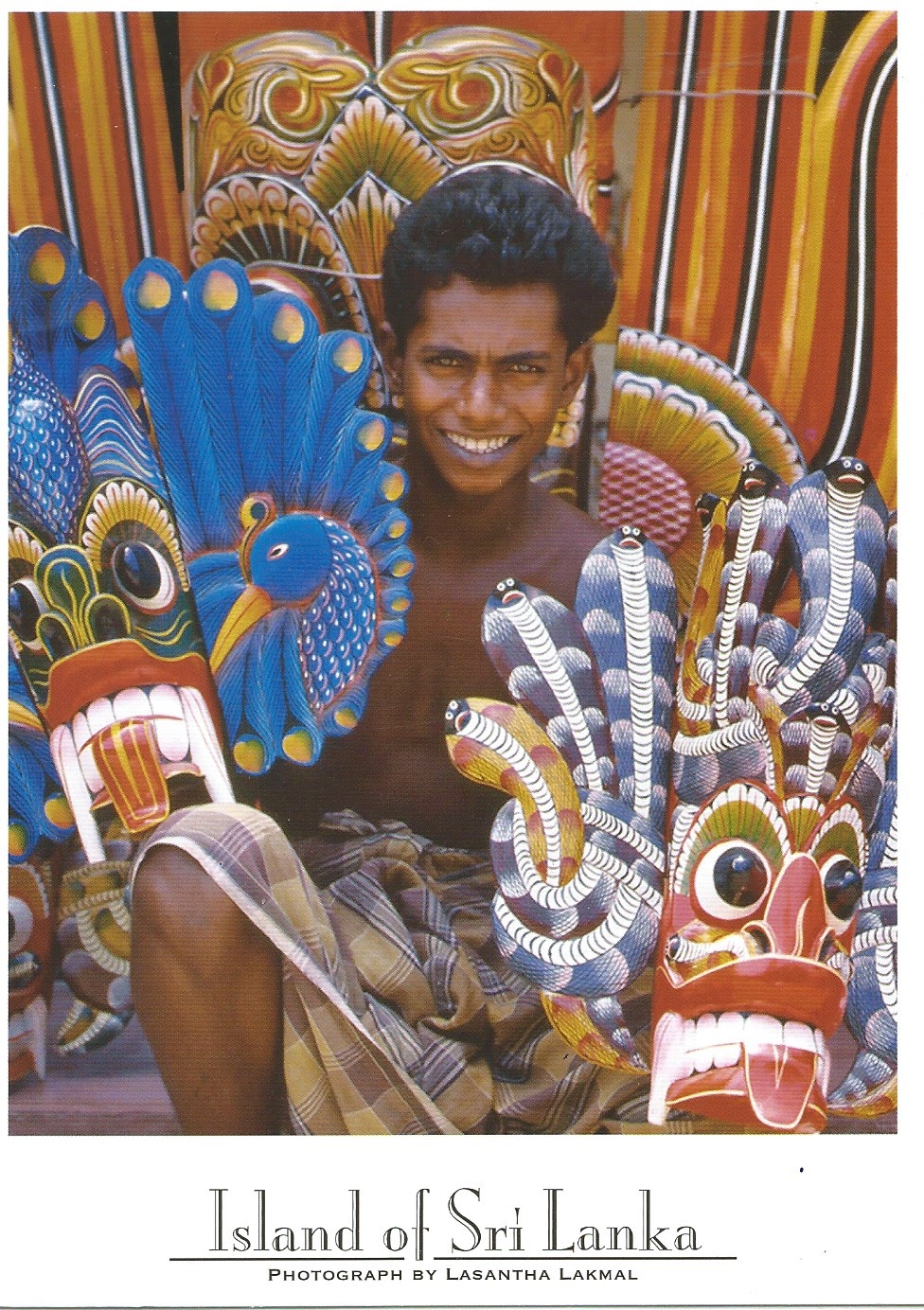 MY POSTCARDPAGE SRI LANKA Traditional Masks