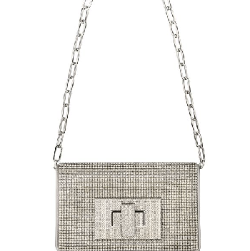 Celebrate Handbags: Ashley Tisdale + Swarovski Allegro Silver Evening Bag