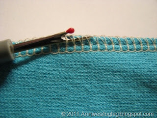 Sprette opp overlock-saum Sprette opp overlock-saum