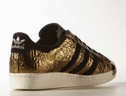 THE SNEAKER ADDICT: adidas Originals Superstar 80s Gold Metal Toe Shoe Available Now (Detailed 