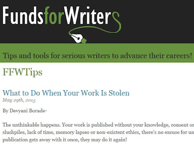 Verbolatry - Devyani Borade - What to do when your work is stolen - Funds For Writers