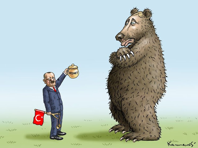 تركيا "تعتذر عن إسقاط مقاتلة روسية" على الحدود مع سوريا Erdogan%2Band%2Bthe%2BRussians