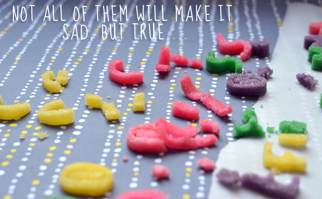 Pixel Whisk: Molded Sugar Letters