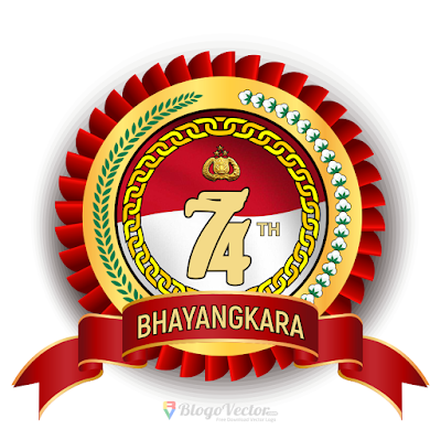 HUT Bhayangkara-74 Logo Vector