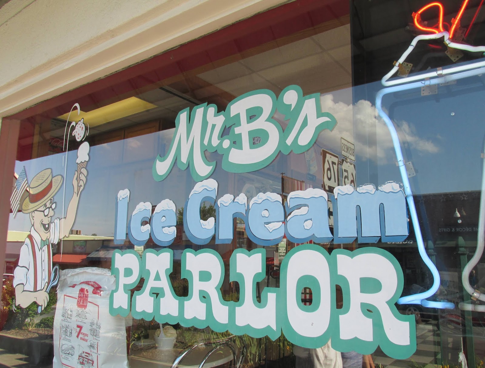 Adrienne and Co. Food on Friday Mr. B's Ice Cream Parlor