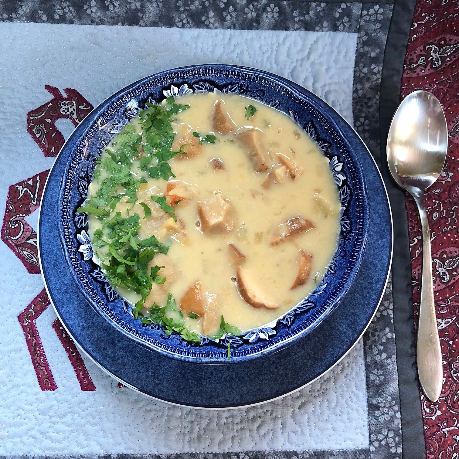 Chez Maximka Porcini mushroom soup