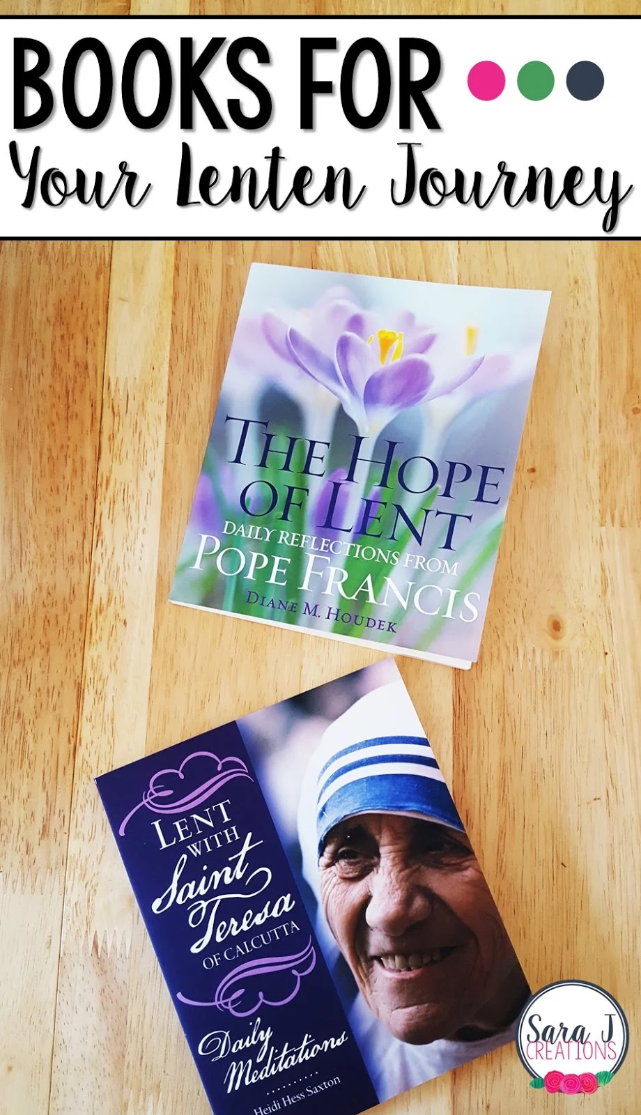 Two great books to help with your prayer life during Lent. Focused on the life and teachings of Mother Teresa and Pope Francis, this is a great read for Catholics preparing for Easter.