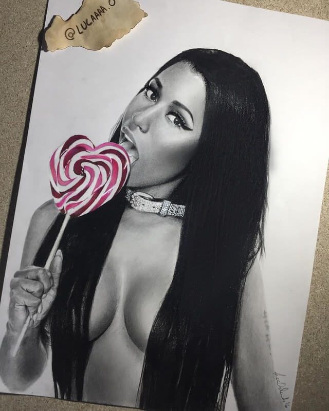 07-Nicki-Minaj-Luca-Orlando-Celebrity-Drawn-with-Colored-Pencils-www-designstack-co