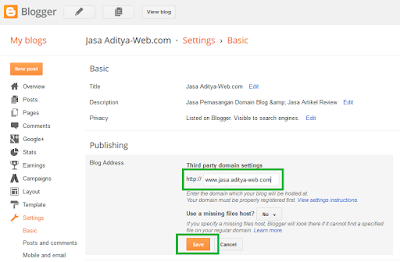 Tutorial Cara Membuat Subdomain di Blogger Tutorial Cara Membuat Subdomain di Blogger