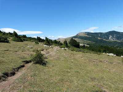 Crête frontière dans les Albères La crête frontière dans les Albères